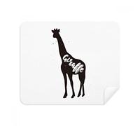 DIYthinker Giraffa Bianco e Nero Animale Screen Phone Cleaner Occhiali Panno di Pulizia 2 Pezzi in Tessuto Scamosciato