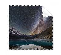 DIYthinker Glacier Lake osservare Le Stelle e la Galassia Illustrazione Modello Occhiali Panno di Pulizia del Panno dello Schermo del Telefono 5pcs Cleaner