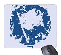 DIYthinker Gomma Mousepad Gioco Mouse Pad Blu del Regalo di Simbolo di Pace Bandiera Semplice Creative Design Rotonda Illustrazione Modello Rettangolo Antiscivolo