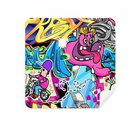DIYthinker Graffiti Via Cultura Mostro colorato Occhiali Panno di Pulizia dello Schermo del Telefono Cleaner Tessuto della Pelle Scamosciata 2 Pezzi