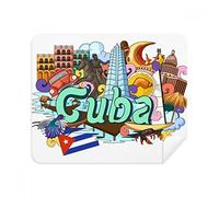 DIYthinker Guantanamo Trinidad Cuba Graffiti Screen Phone Cleaner Occhiali Panno di Pulizia 2 Pezzi in Tessuto Scamosciato