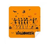 DIYthinker Halloween con Le Gambe Lunghe Strega del Fumetto Occhiali Panno di Pulizia dello Schermo del Telefono Cleaner Tessuto della Pelle Scamosciata 2 Pezzi