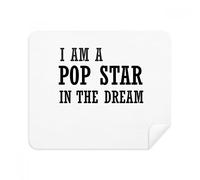 DIYthinker I Am A Pop Star nello Schermo Cleaner Sogno di Telefono Occhiali Panno di Pulizia 2 Pezzi Tessuto della Pelle Scamosciata