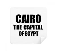 DIYthinker Il Cairo La Capitale dell'Egitto Occhiali Panno di Pulizia dello Schermo del Telefono Cleaner Tessuto della Pelle Scamosciata 2 Pezzi