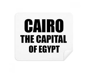 DIYthinker Il Cairo La Capitale dell'Egitto Screen Phone Cleaner Occhiali Panno di Pulizia 2 Pezzi Tessuto della Pelle Scamosciata