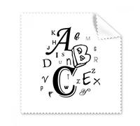 DIYthinker Immagine Lettere ABC Occhiali Panno di Pulizia del Panno dello Schermo del Telefono 5pcs Cleaner