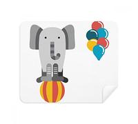 DIYthinker Incredibile Divertente Balloon Elephant Illustrazione schermata Telefono Cleaner Occhiali Panno di Pulizia 2 Pezzi in Tessuto Scamosciato