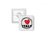 DIYthinker Io Amo l'Italia di Parole del Cuore di Amore Circle PBT Copritasti con Apertura per Tastiera Meccanica Bianco OEM Nessun Simbolo di Stampa