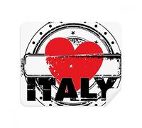 DIYthinker Io Amo l'Italia Parola di Amore del Cuore del Cerchio dello Schermo Figura del Telefono Cleaner Occhiali Panno di Pulizia 2 Pezzi in Tessuto Scamosciato