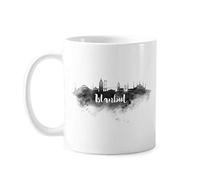 DIYthinker Istanbul Turchia Inchiostro City Classic Tazza Bianca in Ceramica di Ceramica del Regalo della Tazza di Latte caffè con Maniglie 350 Ml