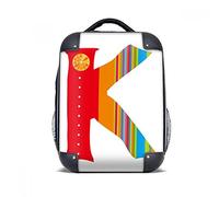 DIYthinker K Alfabeto Frutta Arancione Carino Modello Rigido di Cassa della Spalla Zaino di Trasporto Regalo dei Bambini 15"