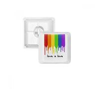 DIYthinker L'Amore è Amore LGBT Colore dell'arcobaleno PBT Copritasti con Apertura per Tastiera Meccanica Bianco OEM Nessun Simbolo di Stampa