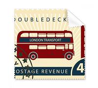 DIYthinker Londra Doubledecker Stamp Inghilterra Gran Bretagna Regno Unito Occhiali Panno di Pulizia del Panno dello Schermo del Telefono 5pcs Cleaner