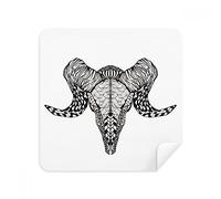 DIYthinker Lunghe Corna Antelope Animale Ritratto Schizzo Occhiali Panno di Pulizia dello Schermo del Telefono Cleaner Tessuto della Pelle Scamosciata 2 Pezzi