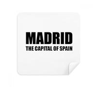 DIYthinker Madrid Capitale della Spagna Occhiali Panno di Pulizia dello Schermo del Telefono Cleaner Tessuto della Pelle Scamosciata 2 Pezzi