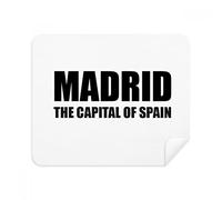 DIYthinker Madrid Capitale della Spagna Screen Phone Cleaner Occhiali Panno di Pulizia 2 Pezzi Tessuto della Pelle Scamosciata