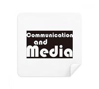 DIYthinker Maggiore Comunicazione e Media Nero Occhiali Panno di Pulizia dello Schermo del Telefono Cleaner Tessuto della Pelle Scamosciata 2 Pezzi
