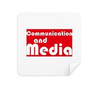 DIYthinker Maggiore Comunicazione e Media Red Occhiali Panno di Pulizia dello Schermo del Telefono Cleaner Tessuto della Pelle Scamosciata 2 Pezzi