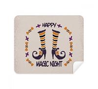 DIYthinker Magia Stivali Halloween Screen Phone Cleaner Occhiali Panno di Pulizia 2 Pezzi Tessuto della Pelle Scamosciata