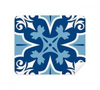 DIYthinker Marocco Fiore Decorativo Blu Ilustration Screen Phone Cleaner Occhiali Panno di Pulizia 2 Pezzi in Tessuto Scamosciato