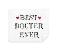 DIYthinker Miglior Medico mai Citazione Professione Screen Phone Cleaner Occhiali Panno di Pulizia 2 Pezzi in Tessuto Scamosciato