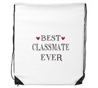 DIYthinker Migliori Compagno di Classe di Sempre Citazione di Amicizia Borse dello Zaino Drawstring Shopping Regalo Sport