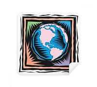 DIYthinker Misteriosa Blue Earth Messicano Incisione di Elemento di Occhiali Panno di Pulizia dello Schermo del Telefono Cleaner Tessuto della Pelle Scamosciata 2 Pezzi