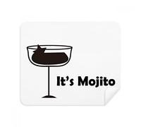 DIYthinker Mojito con la Sua Coppa del Telefono di Schermo pulitore Occhiali Panno di Pulizia 2 Pezzi Tessuto della Pelle Scamosciata