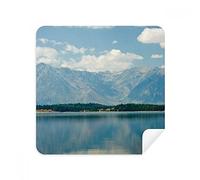 DIYthinker Mountain River Forest Reflection Nube Occhiali Panno di Pulizia dello Schermo del Telefono Cleaner Tessuto della Pelle Scamosciata 2 Pezzi
