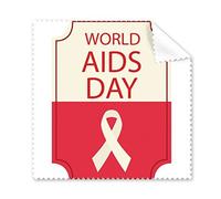 DIYthinker Nastro Rosso 1 ° consapevolezza Dicembre Giornata Mondiale dell'AIDS HIV Simbolo solidarietà Occhiali Panno Panno di Pulizia dello Schermo del Telefono 5pcs Cleaner