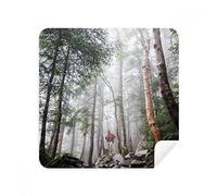 DIYthinker Nebbia Scienze Forestali Paesaggio della Natura Occhiali Panno di Pulizia dello Schermo del Telefono Cleaner Tessuto della Pelle Scamosciata 2 Pezzi