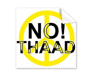 DIYthinker No THAAD Contro THAAD Pacifismo Guerra Contro e Nero Simbolo Giallo Occhiali Panno Panno di Pulizia dello Schermo del Telefono 5pcs Cleaner