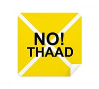 DIYthinker No Thaad Pacifismo Guerra Contro Giallo Occhiali Panno di Pulizia Cleaner Screen Phone Tessuto della Pelle Scamosciata 2 Pezzi