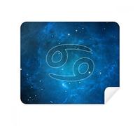 DIYthinker Notte Stellata Zodiacale Cancro Constellation Screen Phone Cleaner Occhiali Panno di Pulizia 2 Pezzi in Tessuto Scamosciato