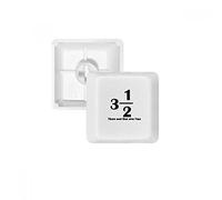 DIYthinker Numerica Tre e Uno su Due Copritasti con Apertura PBT per Tastiera Meccanica Bianco OEM Nessun Simbolo Stampa R1