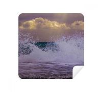 DIYthinker Ocean Sea Wave Spray Scienza Nature Picture Occhiali Panno di Pulizia dello Schermo del Telefono Cleaner 2pcs Tessuto della Pelle Scamosciata