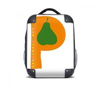 DIYthinker P Alfabeto Pera Frutta Carino Modello Rigido di Cassa della Spalla Zaino di Trasporto Regalo dei Bambini 15"