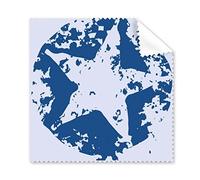 DIYthinker Pace Blu Simbolo Stella Semplice Creative Design Rotonda Illustrazione Modello Occhiali Panno Panno di Pulizia dello Schermo del Telefono 5pcs Cleaner