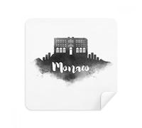 DIYthinker Palais Princier De Monaco Inchiostro Città Occhiali Panno di Pulizia dello Schermo del Telefono Cleaner Tessuto della Pelle Scamosciata 2 Pezzi