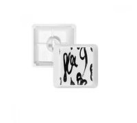 DIYthinker Pennellata Graphic Senso Texture PBT Copritasti con Apertura per Tastiera Meccanica Bianco OEM Nessun Simbolo di Stampa