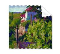 DIYthinker Pittura a Olio Mountain House Tree River Paesaggio Illustrazione Modello Occhiali Panno Panno di Pulizia dello Schermo del Telefono 5pcs Cleaner