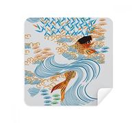 DIYthinker Pittura Cultura Giapponese Pesce Bicchieri d'Acqua Il Panno di Pulizia dello Schermo del Telefono Cleaner 2pcs Tessuto della Pelle Scamosciata