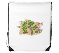 DIYthinker Pittura Forma Inchiostro Cultura Giapponese Fiore Viola Sacchetti dello Zaino Drawstring Shopping Regalo Sport