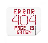 DIYthinker Programmatore 404 Errore Pagina è Mangiato Screen Phone Cleaner Occhiali Panno di Pulizia 2 Pezzi in Tessuto Scamosciato