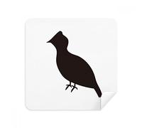 DIYthinker Rappresentazione Animal Grouse Nero Occhiali Panno di Pulizia dello Schermo del Telefono Cleaner Tessuto della Pelle Scamosciata 2 Pezzi