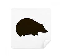 DIYthinker Rappresentazione Animale Riccio Nero Occhiali Panno di Pulizia dello Schermo del Telefono Cleaner Tessuto della Pelle Scamosciata 2 Pezzi