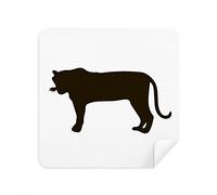 DIYthinker Rappresentazione Animale Tigre Nera Occhiali Panno di Pulizia dello Schermo del Telefono Cleaner Tessuto della Pelle Scamosciata 2 Pezzi
