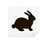 DIYthinker Rappresentazione degli Animali Lepre Nero Occhiali Panno di Pulizia dello Schermo del Telefono Cleaner Tessuto della Pelle Scamosciata 2 Pezzi