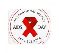 DIYthinker Red Ribbon Aids Day HIV consapevolezza solidarietà Screen del Telefono Cleaner Occhiali Panno di Pulizia 2 Pezzi in Tessuto Scamosciato