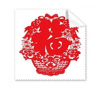 DIYthinker Regalo Rosso Lanterna Cinese Tradizionale Modello Occhiali Panno Panno di Pulizia pulitore dello Schermo del Telefono 5pcs